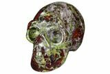 Polished Dragon's Blood Jasper Skull - South Africa #112184-2